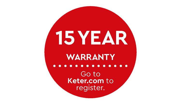 Keter Manor Apex 4x3ft Brown Outdoor Garden Storage Shed with Lockable Door