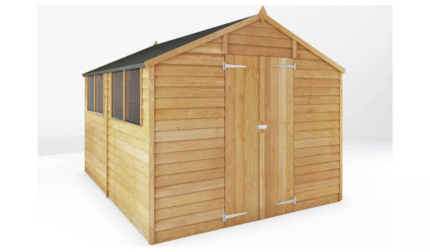 Mercia Premium 10x8ft Wooden Overlap Garden Shed - Spacious & Secure Outdoor Storage