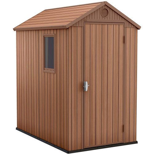 Spacious Garden Storage Shed Keter Manor Outdoor Darwin 4x6 - Durable & Weatherproof